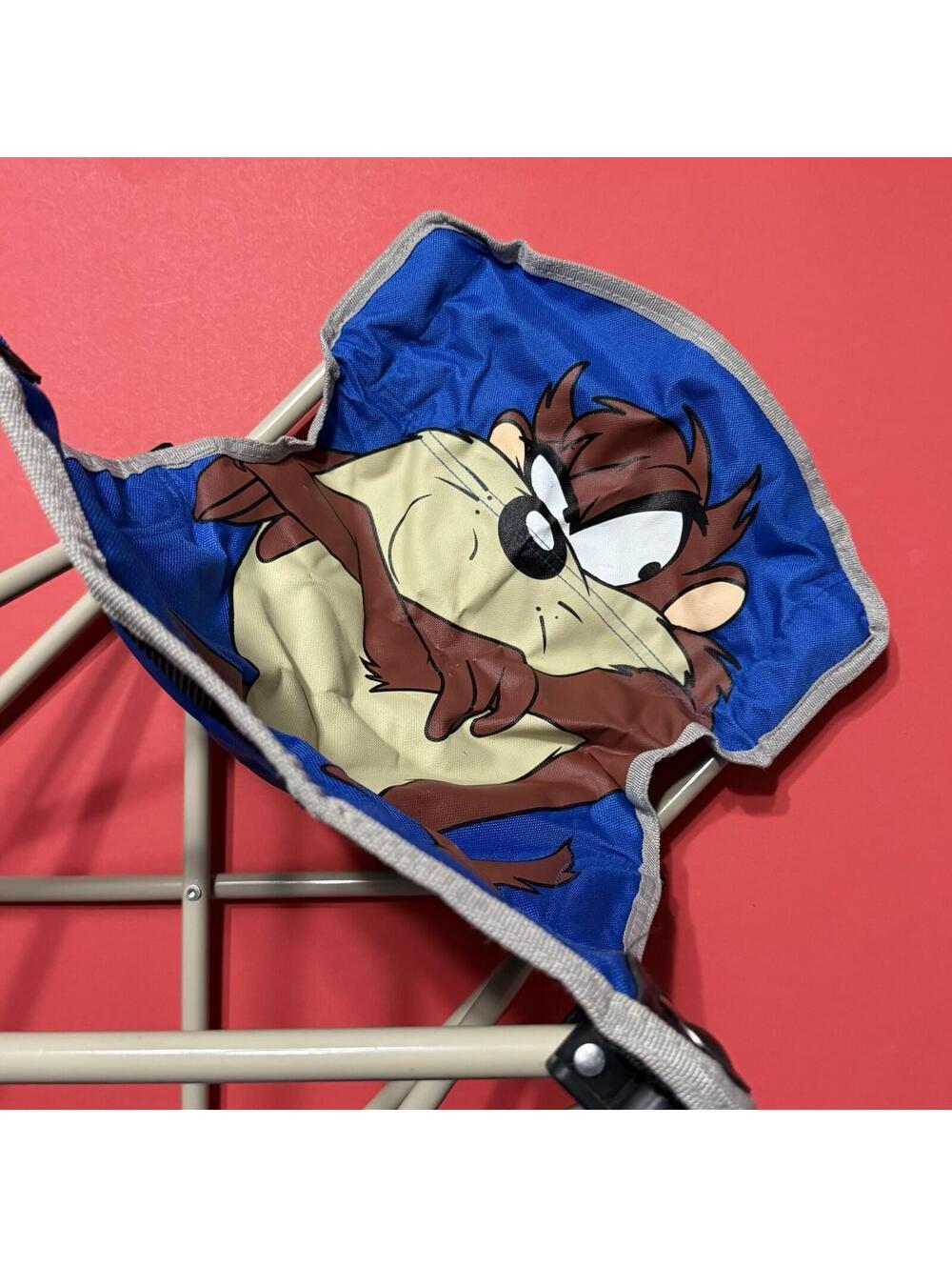 TAZ Kids Camp Chair Tasmanian Devil Looney Tunes Warner Bros 19" Folding